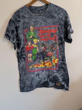 Steven Rhodes Tee — 3 Headed Dog "Mommy, Can We Keep Him?"